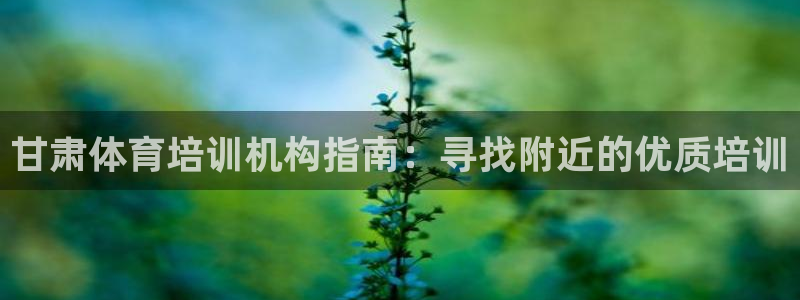 尊龙实业：甘肃体育培训机构指南：寻找附近的优质培训