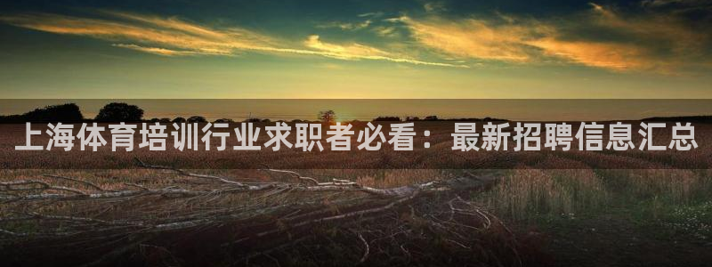 尊龙凯时网站赌愽是真的吗：上海体育培训行业求职者必看
