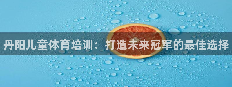 尊龙凯时电竞注册：丹阳儿童体育培训：打造未来冠军的最