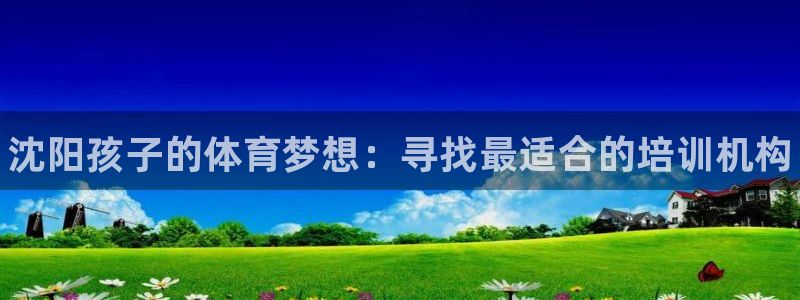凯时登录首页,凯时K66：沈阳孩子的体育梦想：寻找最